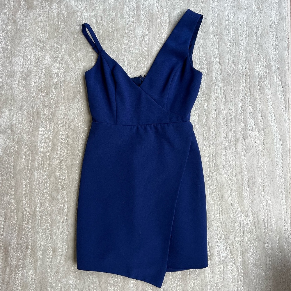 NBD adios mini dress in indigo